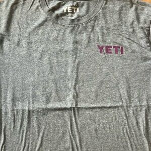 Yeti Gray Short Sleeve Tee Casual Comfort